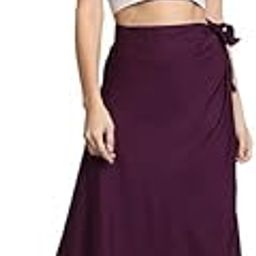 Women's Long Wrap Around Maxi Skirt | Women Wear Long Skirt Color - Wine, Size - XX-Large-picture-15