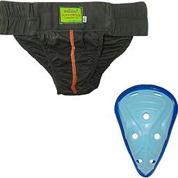 RAJSU- Combo of Men's Supporter Comfort Fit and Abdominal Guard Moulded (Men Size) for Cricket, Running and Other Sports (XXL)-image-15
