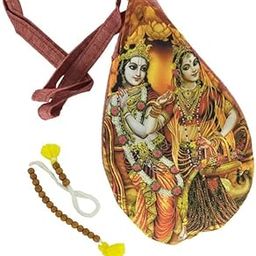 FIRMUS 3D Printed Chanting Bag/Japa Bag/Bead Bag with Sakshi Mala Counter Combo Pack-image-26