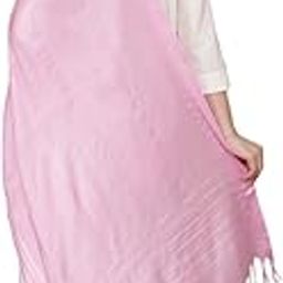 DUPATTA HUB Women's Baby Pink Cotton Woven Dupatta With Sequence Work-image-97