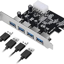 Madhabi 4-Port USB 3.0 PCI Express Card, SuperSpeed 5Gbps USB Expansion Adapter for Desktop PC, PCIe Interface Compatible with Windows 11/10/8/7, High-Speed External Device Connectivity-image-84
