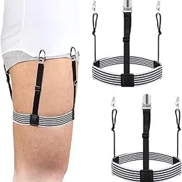 gustave Shirt Tucker Belt,Shirt Stays for Men Formal Mens Holders Garters for Men Suits Adjustable Invisible Clip (1 Pairs)-picture-24