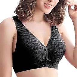 Nursing Bras for Breastfeeding Cotton Wireless Maternity Bra Seamless Support Front Snap Padded Bralettes-image-91