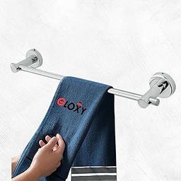 GLOXY 24 INCH Premium Stainless Steel Towel Rod with Chrome Finish | Towel Holder in Bathroom | Bathroom Accessories Hanger | Wall Mounted Towel Stand for Bathroom | Bathroom Fittings-image-7