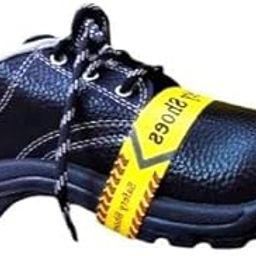 Steel Toe PVC Safety Shoe, Industrial Labour Worker Safety Shoes for Men (Black, S7)-picture-14