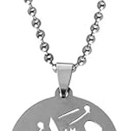 Muhammad Written Ramadan Gift Muslim Charm?in Heart Silver Stainless Steel Pendant Necklace For Men And Women LCShiv103-image-65