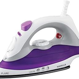 Havells Plastic Flare 1250 Watts Steam Iron With Vertical & Horizontal Ironing | Teflon Coated Sole Plate| Powerful Mist Spray With 3 Functions| 360° Swivel Cord|2 Years Manufacturer Warranty (Purple)-picture-12
