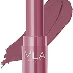 PREMIUM Beauté Creamy Comfort Matte Long-Lasting Lipstick for Women | Highly Pigmented & Hydrating Lipstick with Jojoba | Single Swipe Application | Suitable for Indian Skin Tones - MAUVE NUDE-SH7711-image-85