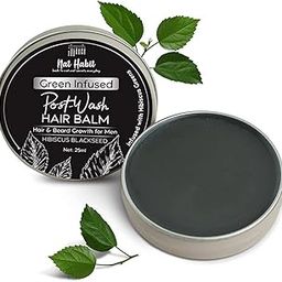 Nat Habit Hibiscus Black Seed Hair & Beard Balm For Hair Growth, Beard Growth, Hair Smoothening & Straightening - Infused With Hibiscus Leaves (Pack Of 1, 25Ml), 35 Grams-7