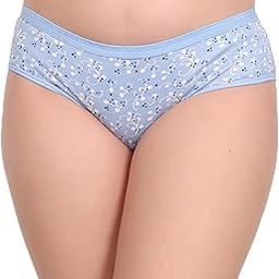 Women's Cotton Bikini Panty – Soft Mid-Rise with Floral Swirl Print-image-92