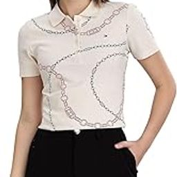 Women Beige Printed Tshirts-image-4