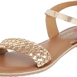 metro Women's Faux Leather Flat Fashion Sandals-picture-19