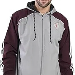 manra Men's Regular Fit Zipper Hoodie | Jacket | Winter Jackets for Boys | Trending Lightweight Windcheater Nylon Jacket-picture-20
