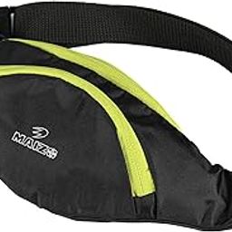 Waist Bag / Regular Bag / Fanny Backpack / Chest Bag / Pouch Zip / Stylish Travel / Multipurpose / Hiking / Belt Sport / Casual Sling Shoulder Chest Pack / Adjustable Strap for Cycling, Running, Hiking Hold Phones, Keys, Cards And Bag for Girls & Boys, Men & Women 3 Zipper Black Green-picture-2