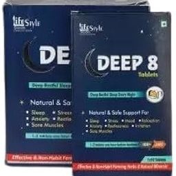 DEEP 8 Tablet Natural & Safe Support For Deep Restful Sleep | Stress | Anxiety | Irritaion (10 Tablets) (Pack of 3)-image-67