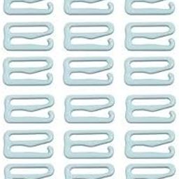 Bra Strap Adjusters Assorted Plastic, Beige, Black, White-47