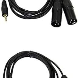 MERISHOPP®2Pcs 3.5mm TRS Male to Dual XLR Male Balanced Interconnect Audio Cables|Consumer Electronics | TV Video & Home Audio | TV Video & Audio Accessories-image-53