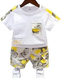 Boy's Cotton T-Shirt With Shorts-picture-33