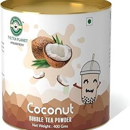 Tea Planet Boba Tea Premix – Instant Bubble Tea Powder for Smooth, Creamy Drinks | DIY Milk Tea, Lattes, Milkshakes, and Desserts | Vegan & Non-GMO, (400gms, COCONUT)-15