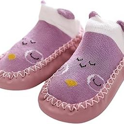 syga Baby Shoes for 1-3 Years, Non Slip Soft Sole with Cute Fox Design, Cotton Infant Sock Shoes-picture-18