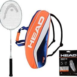 HEAD IGNITION 500 BADMINTON RACKET WITH KITBAG OCTANE PRO AND BOAST 65 BADMINTON STRING YELLOW-31