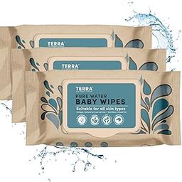 Terra® 100% Biodegradable Bamboo Baby Wipes - 210 Count (Pack of 3) | Unscented, Water-Based, Plastic & Alcohol-Free Baby Wet wipes| Gentle on Sensitive Skin, Dermatologist-Tested Natural Baby Wipes-image-7