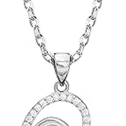 925 Silver Zircon Double Heart Pendant with Link Chain | Gifts for Girlfriend, Gifts for Women and Girls |With Certificate of Authenticity and 925 Stamp | 6 Month Warranty*-image-24