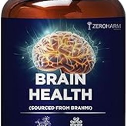ZEROHARM Brain Health Tablets|Memory Supplement For Focus & Brain Wellness With Bacopa Monnieri|Shankhpushpi|Ginkgo Biloba|Gotu Kola-image-67