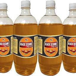 WQT - Black Sesame (Kala Til) Pooja Oil 1000 ML (Pack of 4) for Diya and Religious Ceremonies Special for Poojan and Akhand Jyot, Havan Pooja-image-46