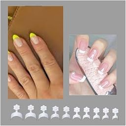 Brille Bee Acrylic Nail Tips – 500 Pieces False Nails for Extension, Professional Nail Art Salon Manicure Set (Natural, French)-17