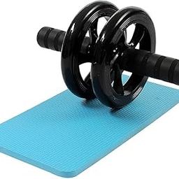 VIPREKHO Anti Skid Double Wheel- AB Roller -for Abdominal Stomach - abs exercise equipment - abs workout equipment -with Knee Mat ab exerciser Steel Handle- ab roller for men | Pack of 1-image-84