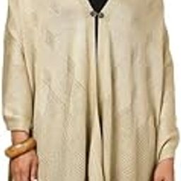 Womens Acrylic Woven Design Shawl-image-38
