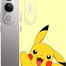 AtOdds Mobile Skin Sticker Wrap | Compatible for VIVO Y300 (5G) | Scratchproof Matte Finish | Full Coverage for All Sides & Camera Protection (Pika)-image-30