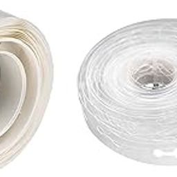 Just Party Adhesive Glue Dot & 5 Meter Arch Strip Combo For Wedding/Anniversary/Birthday Decoration-Plastic, 1 Roll Each 100 Pcs, Transparent-25