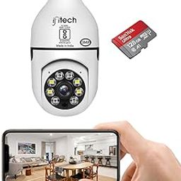 IFITech Indoor Security HD 3MP CCTV WiFi Bulb Camera | Pan/Tilt (PTZ) | 256GB SD Card Support (128GB SD Card Included) | Perfect for Home, Shop, Godown & Office Monitoring [2024 Model]-picture-28