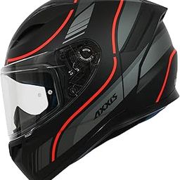 AXXIS Segment Neyva Full Face Helmet | ISI & DOT Certified | High-Strength Polycarbonate Shell | Anti-Scratch Visor | Multi-Vent Airflow | Quick Release Buckle | Removable Padding-image-96