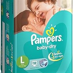 Pampers Taped Diapers, Large (LG), 18 count for Kids-image-26