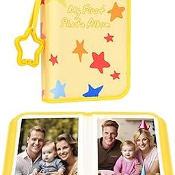 Baby's My First Photo Album for Baby Holds 21 4x6 Photos, Baby Photo Album Soft Cloth Family Book, My First Album for 4x6 Baby Shower Kids Toddlers Family Pictures, Toddler Photo Album (Yellow)-image-71