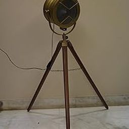 TUCASA Tripod SPOT Light Floor LAMP in Mango Wood-image-52