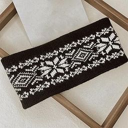 Knitted Headband for Women Ear Warmer Thick Knit Headband for Winter Running White Womens Accessories | Hats-image-75