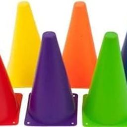CW Ground Cone Space Markers Soccer/Football Training Plastic Cone 6pcs (15inches)-picture-19