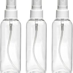 TECHNOSPILL Spray Bottles Clear Empty Fine Mist Plastic Mini Travel Bottle Set, Small Refillable Liquid Containers (100 ml, Pack Of 05)-1