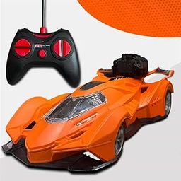 TOUJOO Toys for Kids Remote Control Spray Racing Car High-Speed Battery-Powered RC Stunt Vehicle, Stylish Super Sports Car, Toy for Boys & Girls Ages 3+ (Orange)-image-70