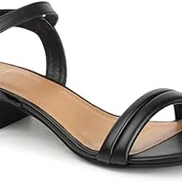 carlton london Women Comfortable Kitten Heel Round Toe Slingback fashion Sandal for Daily use, Office use, Casual use-picture-32