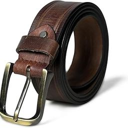 Ranger Brown Leather Belt (Upto 44") With Dark Brown Border | Handcrafted Genuine Leather Belt For Men | Stylish Dark Brown Border-image-90
