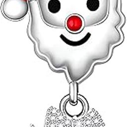 Snowflake Dangle Charm Compatible with Women Pandora Bracelets Clear Crystal Christmas Hoilday Bead-picture-14
