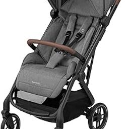 Maxi Cosi Soho Ultra-Compact Stroller, One-Hand Fold, Lightweight Design, Travel-Friendly, Reversible Seat, 5-Point Safety Harness, UPF50+ Canopy, 4-Wheel Suspension, Essential Grey, (0-4 Year)-19