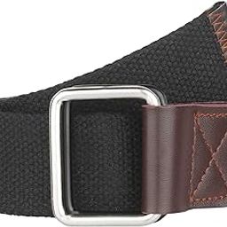 Cotton D ring buckle belt for Men & Women,Fits on upto 40 inches waist size,Hole free design-image-58