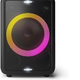 PHILIPS Audio TAX3206/94 80W Bluetooth Party Speaker with 14 Hours Play Time, Karaoke Features, Guitar and Mic Input, Party Lights and Carry Handle (Black)-10