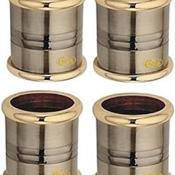Chitra Brass Icon Wall to Wall Concealed Bracket for 1 Inch Dia Curtain Rod (Antique Gold) - Pack of 4-image-20